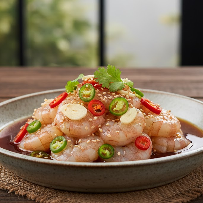 easy-menu-for-party-Korean-Soy-Sauce-Marinated-Shrimp เมนูปาร์ตี้ง่ายๆกุ้งดองซีอิ๊วเกาหลี