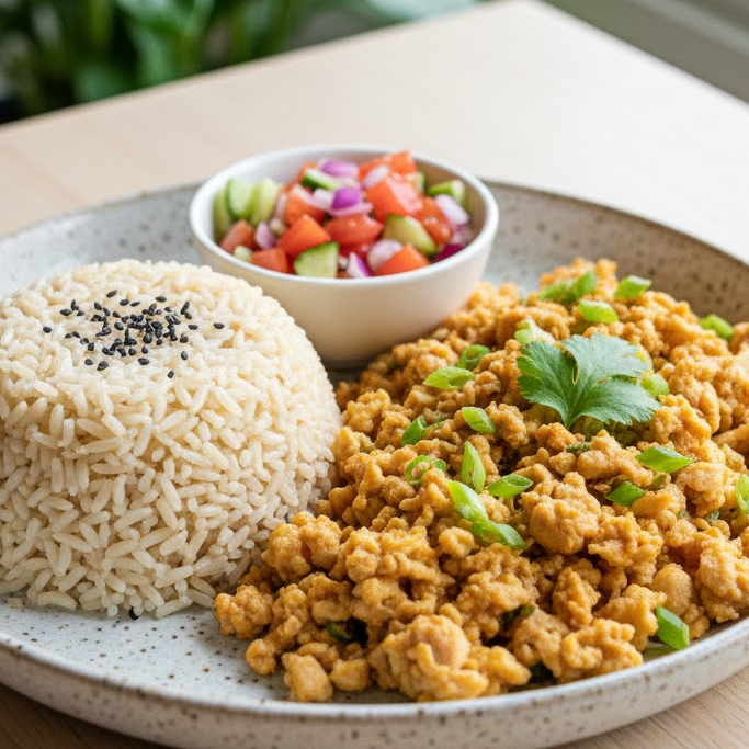 เมนูอาหารปาร์ตี้สุขภาพดีไก่สับผัดไข่