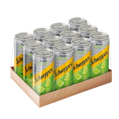 HSCHWEPPES ชเวปส์ มะนาวโซดาสูตรไม่มีน้ำตาล 330มล. แพ็ค 12 กระป๋อง
