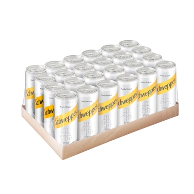 schweppes-soda SCHWEPPES ชเวปส์โซดา กระป๋อง 330 มล. แพ็ค 24