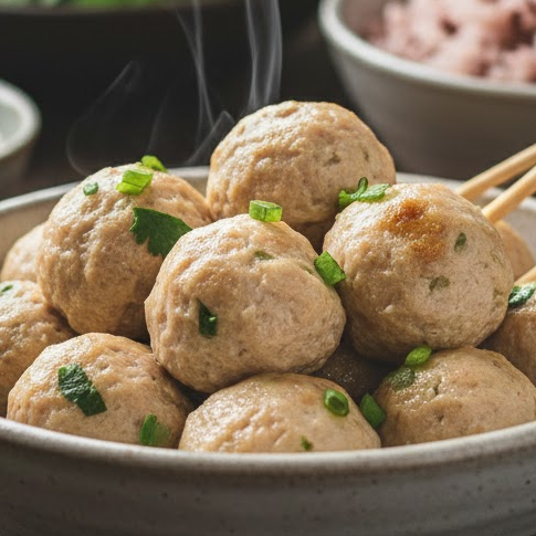 เมนูอาหารปาร์ตี้สุขภาพดี ลูกชิ้นอกไก่