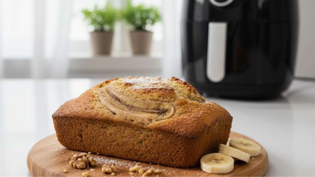 air-fryer-banana-cake เมนูหม้อทอดไร้น้ำมัน เค้กกล้วยหอม