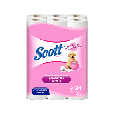 SCOTT กระดาษชำระ รุ่น Select (แพ็ค 24 ม้วน)