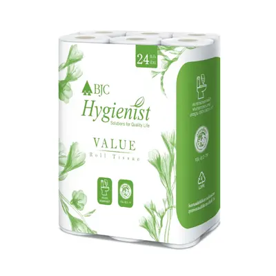BJC HYGIENIST กระดาษทิชชูม้วน รุ่น Value (แพ็ค 24 ม้วน)