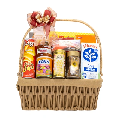 ofm-hamper-ny2026-no.2 OFM กระเช้าของขวัญ NY2026 No.2 รวมขนมและเครื่องดื่มหลากหลายชนิด