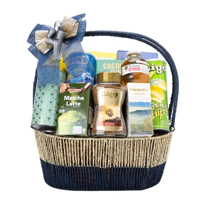 OFM กระเช้าของขวัญ NY2026 No.3 รวมขนมและเครื่องดื่มหลากหลายชนิด