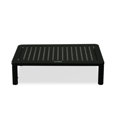 BEWELL ชั้นวางจอมอนิเตอร์ ปรับระดับได้ สีดำ ขนาด 27.5x37 ซม.