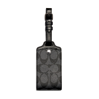 C1614 LUGGAGE TAG IN SIGNATURE CANVAS COACH C1614QBCHR
