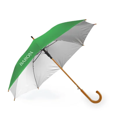 single-umbrella-hand-wood-24-inch-u1f24 ร่มตอนเดียวด้ามจับไม้ 24 นิ้ว สกรีน 1 สี 1 จุด รุ่น U1F-24