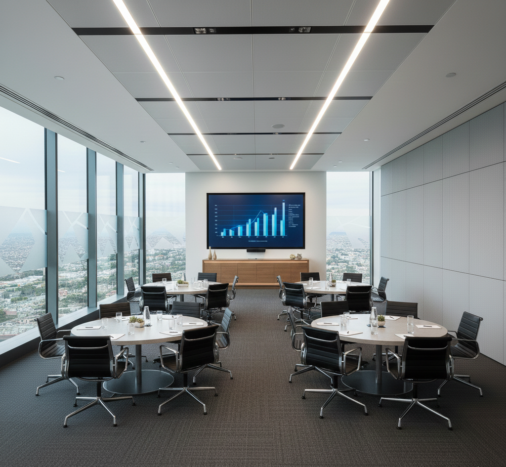 ออกแบบห้องประรชุม แบบ cluster