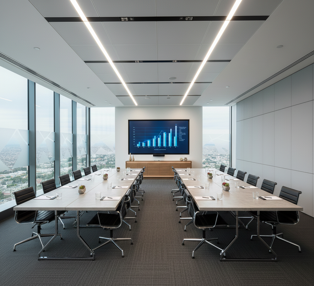 ออกแบบห้องประชุม แบบ Harringbone