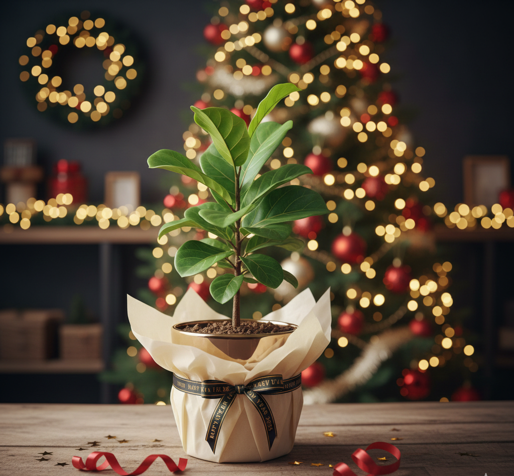 ของขวัญปีใหม่ ต้นไม้ตั้งโต๊ะ