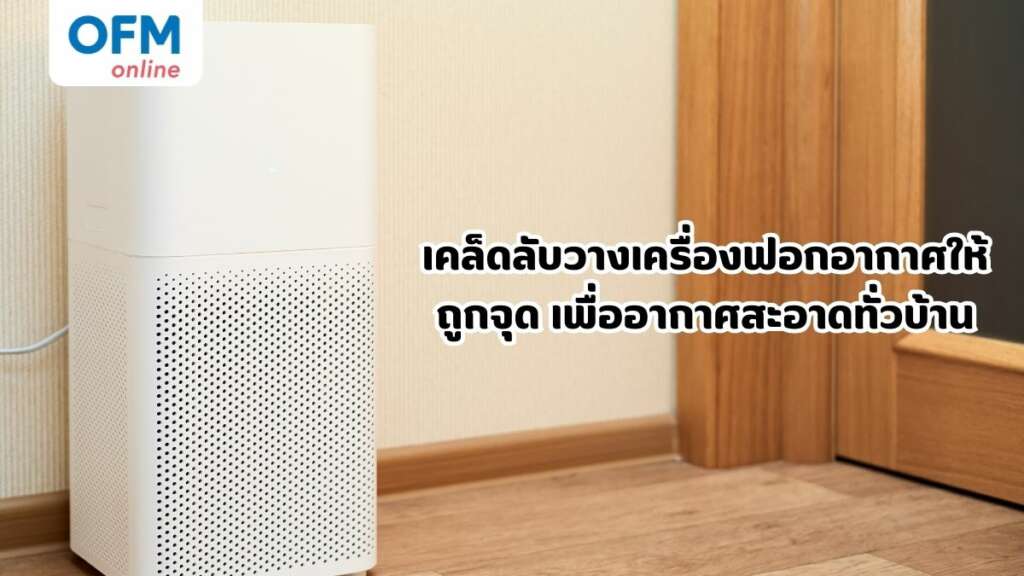 เคล็ดลับวางเครื่องฟอกอากาศให้ถูกจุด เพื่ออากาศสะอาดทั่วบ้าน
