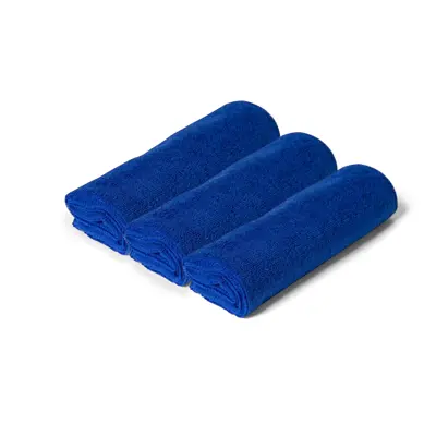 ONE ผ้าไมโครไฟเบอร์ 250GSM สีน้ำเงิน 15x16 นิ้ว แพ็ค 2+1