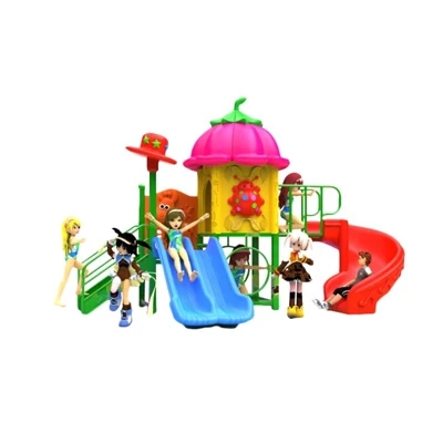 set-playground-pink-pumpkin-playlist เครื่องเล่นสนามชุดบ้านฟักทองสีชมพูแบรนด์ Playtist