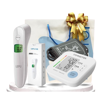 LEPU ชุดห่วงใยสุขภาพ (เครื่องวัดอุณหภูมิและเครื่องวัดความดัน) TRANSTEK