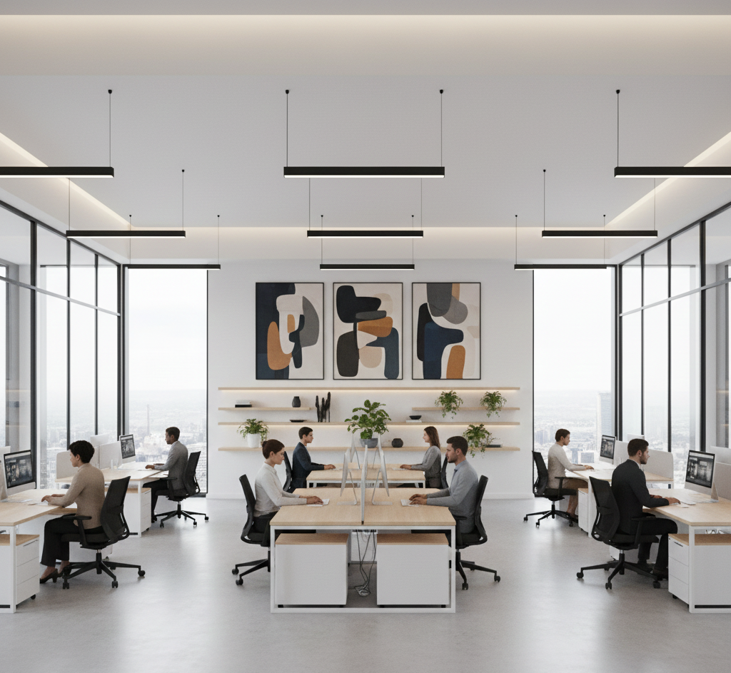 ออกแบบออฟฟิศขนาดเล็ก ตกแต่งด้วยงานศิลปะหรือกราฟฟิกง่ายๆ