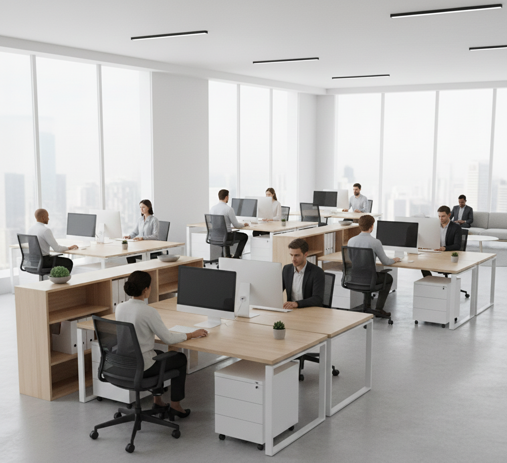 ออกแบบออฟฟิศขนาดเล็ก เน้นความเรียบง่ายแบบ minimalist