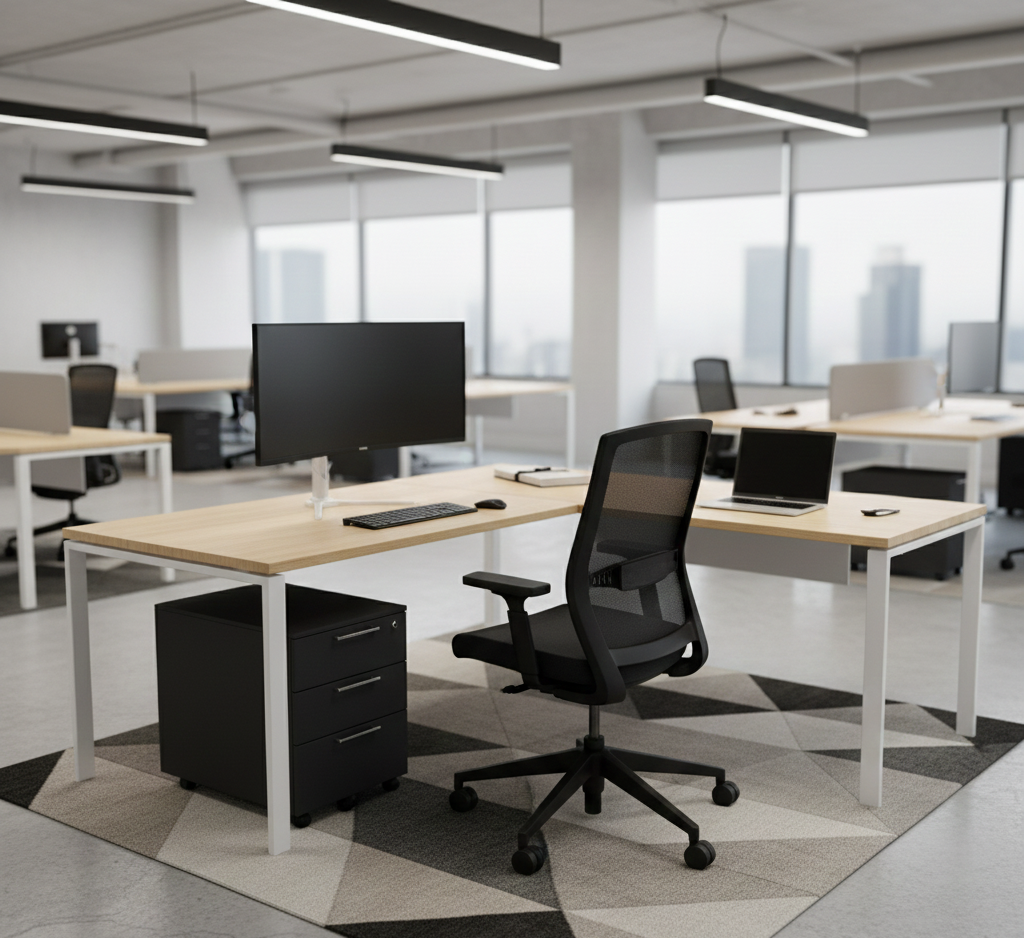 ออกแบบออฟฟิศ ขนาดเล็ก เลือกมุมทำงานแบบเข้ามุม