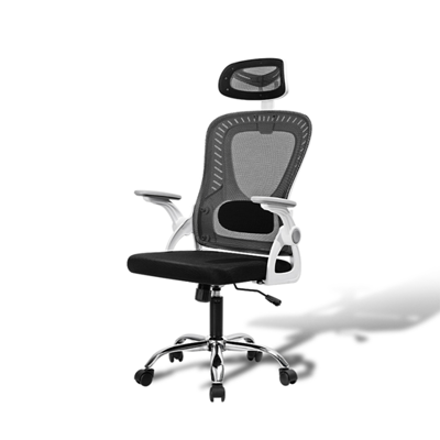 DELI เก้าอี้ออฟฟิศเพื่อสุขภาพ รุ่น E4959 สีขาว ขนาด 66*66*118-128 ซม.