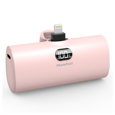 photofast-lighting-power-pd-lightning-5000mah-pink Photofast รุ่น Lighting Power PD หัวชาร์จ Lightning – พาวเวอร์แบงค์ ความจุ 5,000mAh สีชมพู