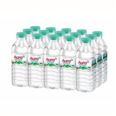 aura-mineral-water-330ml AURA น้ำแร่ธรรมชาติ ขนาด 330 มล. (แพ็ค 15 ขวด)