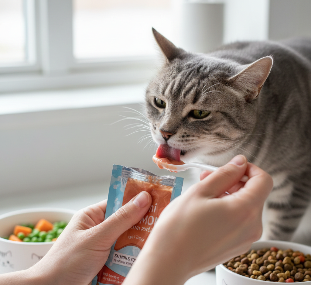 แมวกินอะไรได้บ้าง ขนมแมว