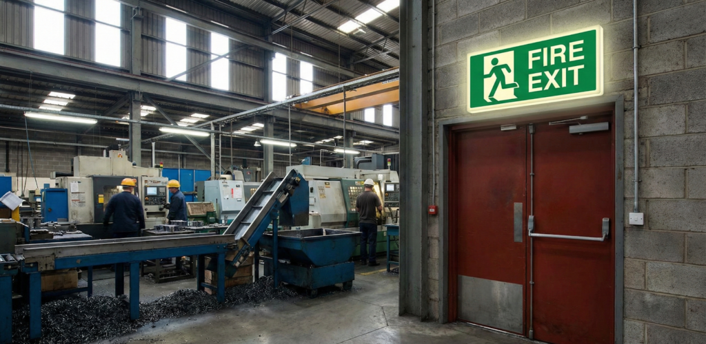 สัญลักษณ์ความปลอดภัย ป้ายทางหนีไฟ