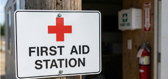 สัญลักษณ์ความปลอดภัย ป้ายจุดปฐมพยาบาล