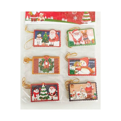 cassa-christmas-card-decor-b1s100-c12s-3 CASSA ของตกแต่งการ์ดอวยพร วันคริสต์มาส รุ่น B1S100-C12S-3 1 แพ็ค 12 ชิ้น (แบบที่ 3)