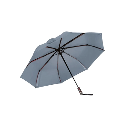 sunblock-umbrella-namiko-uv01001-grey ร่มกันแดดอัจฉริยะ namiko พับได้อัตโนมัติ ป้องกัน UV วัสดุเส้นใยโพลีเอสเตอร์ 100% เสริมความแข็งแรงด้วยโครงสเตนเลส + ไฟเบอร์กลาส รุ่น UVO1001 - Grey