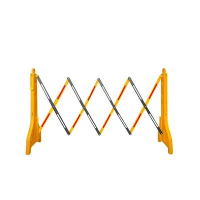 แผงกั้นจราจรพลาสติก สีเหลือง-ดำ Maple Safety ไม่มีล้อ รุ่น EB-03