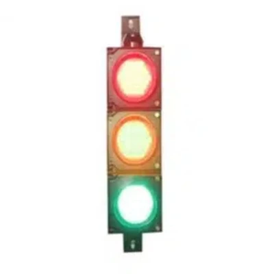 TRAFFICTHAI ไฟจราจรรุ่นเล็ก ขนาด 100 มม. 3 ดวงโคม ใช้ไฟ 220V พร้อมขาจับยึด