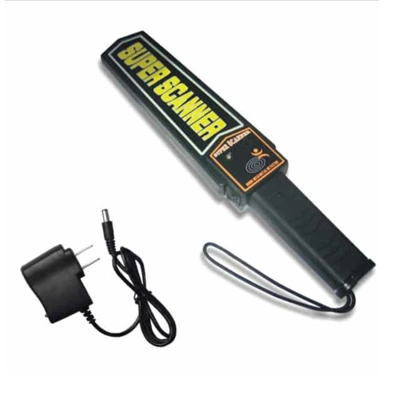 เครื่องตรวจจับโลหะแบบพกพา แบบชาร์จไฟ 220V. MD-3003B2 สีดำ pcs