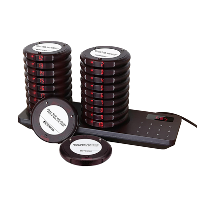 RETEKESS เครื่องเรียกคิวไร้สาย รุ่น TD163 สีดำ ชุด 20 ตัว