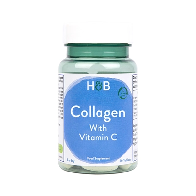 holland-and-barrett-collagen-mixed-vitaminc HOLLAND&BARRETT คอลลาเจนผสมวิตามินซี บำรุงผิว 30 เม็ด