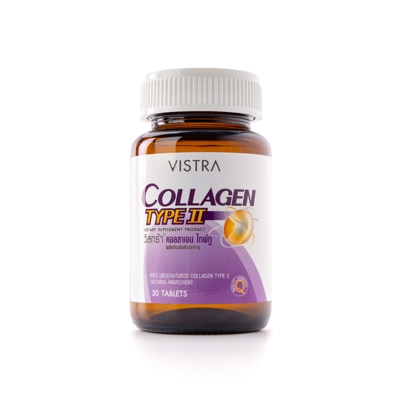 vistra-collagen-type-two-30-tablets คอลลาเจนไทพ์ทู VISTRA วิสทร้า 30 เม็ด