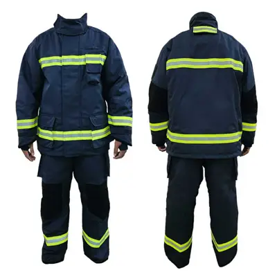 firefighting-suit-en469-navy-xl ชุดดับเพลิง สีกรม มาตรฐาน EN 469:2020 ไซส์ XL