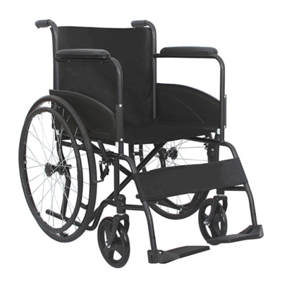 รถเข็นผู้ป่วย รถเข็นคนชรา รถเข็นผู้พิการ Wheelchair แบบพับได้ THAI SUN SPORT รุ่น DY01875D สีดำ