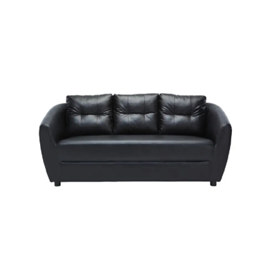 index-living-mall-sofa-3seat-max-black INDEX LIVING MALL โซฟา PVC 3 ที่นั่ง รุ่นแมกซ์ - สีดำ