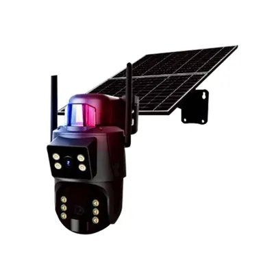 GLINK กล้องวงจรปิดโซลาร์ รุ่น 4G PTZ 24/7 ความละเอียด 6MP สีดำ