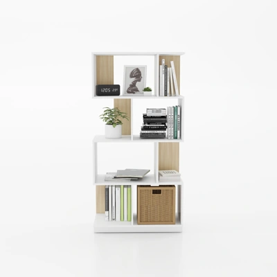 furradec-shelf-blox-ask-white FURRADEC ชั้นวาง 4 ชั้น รุ่น Blox สีแอช-ขาว