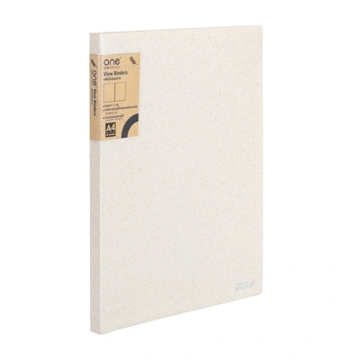 one-folder-eco-friendly-db3121-wh ONE ECO-FRIENDLY แฟ้มโชว์เอกสาร A4 สีขาว รุ่น DB3121-WH