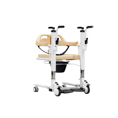 eazy-care-mobility-chair-for-shower-flexi Eazy Care เก้าอี้เคลื่อนย้าย รถเข็นอาบน้ำ รุ่น Flexi ระบบไกรหมุนปรับมือ สีเหลือง