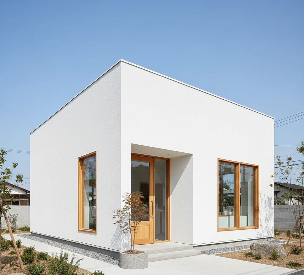 white-box-minimal-cafe-idea ร้านกาแฟมินิมอล งบน้อย กล่องสีขาว