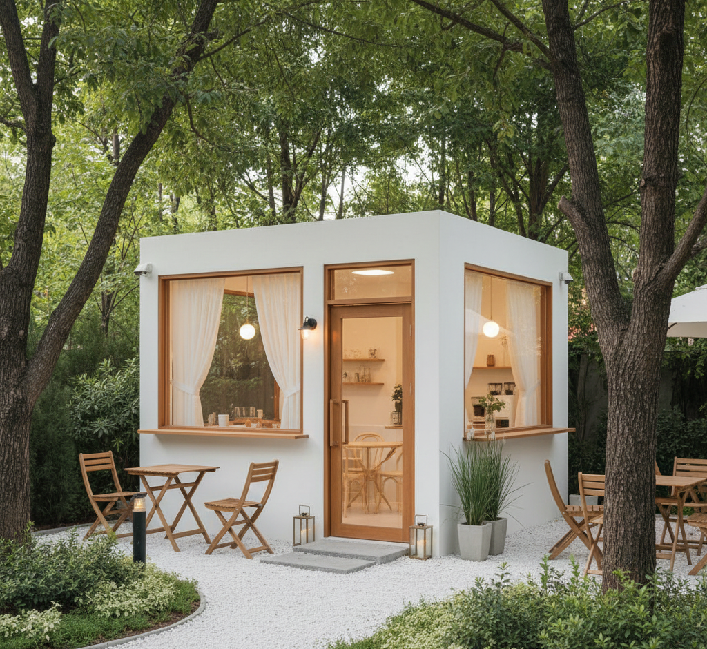 cute-cafe-box-minimal-style ร้านกาแฟมินิมอล งบน้อย แบบน่ารัก