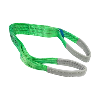 polyester-lifting-sling-2-ton-warehouse-kawasaki สายพานยกของ KAWASAKI รุ่น CK-TYPE G-80 ขนาด 2 ตัน 2 นิ้ว x 1 เมตร Double สีเขียว