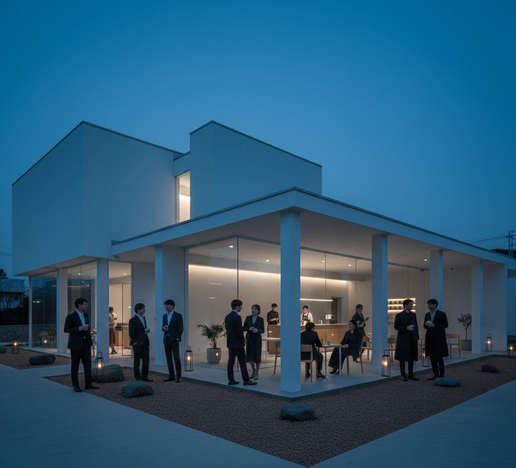 cafe-in-glass-box ร้านกาแฟมินิมอล งบน้อย กล่องกระจก