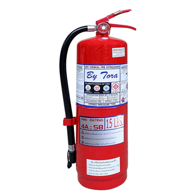 dry-chemical-fire-extinguisher-15lbs-warehouse-by-tora ถังดับเพลิงผงเคมีแห้ง By Tora 15 ปอนด์ Lbs.4A:5B 1ถัง