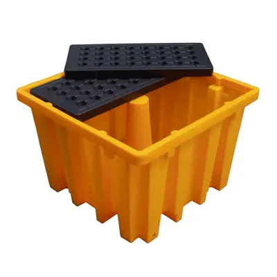 พาเลทรองสารเคมี ป้องกันการหก-ล้น ถัง IBC 1 ถัง (138 X 138 X 90 ซม.) ZABSPLIBC-138